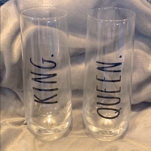 Rae Dunn KING & QUEEN Glasses